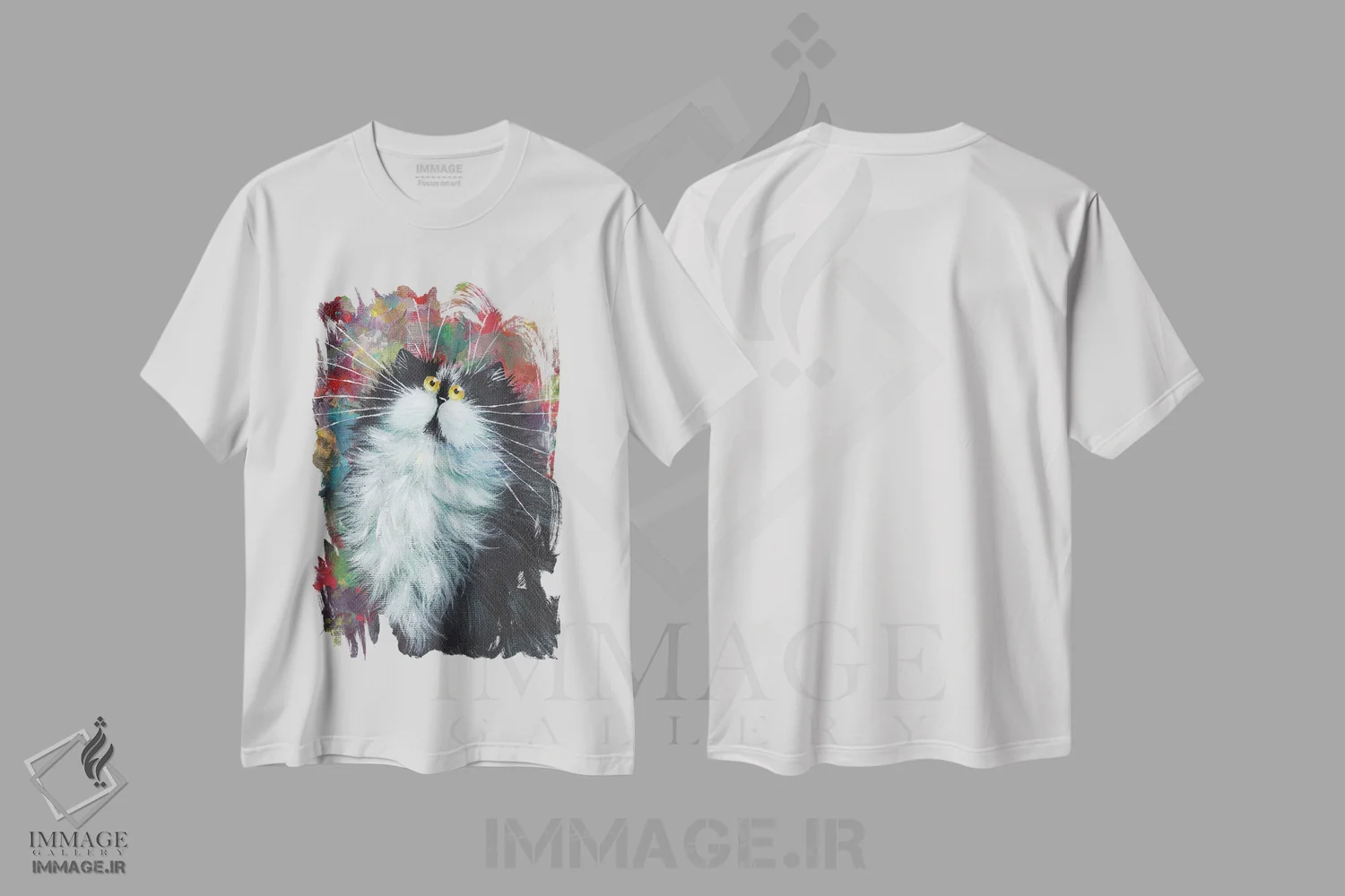 تیشرت سفید طرح دار ذن، مدیوم اثر کیم هاسکینز | immage.ir