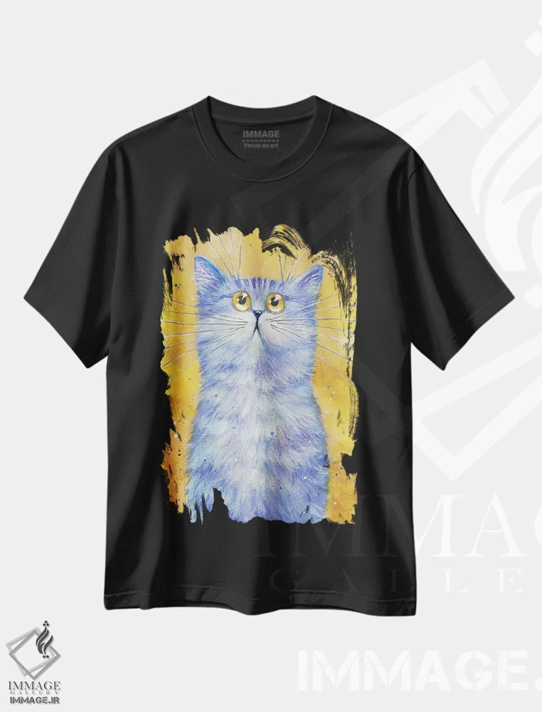 تیشرت مشکی طرح دار آفتابی، مدیوم اثر کیم هاسکینز | immage.ir