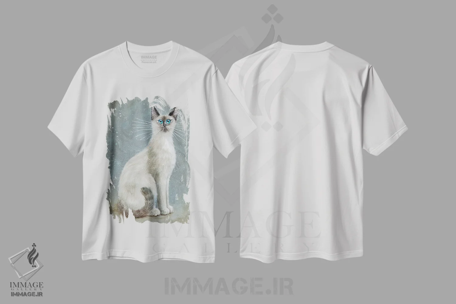 تیشرت سفید طرح دار تونکا، تزئینی اثر کیم هاسکینز | immage.ir
