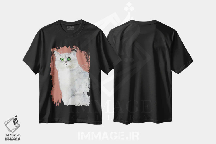 تیشرت مشکی طرح دار بیلی ریتا اثر کیم هاسکینز | فروشگاه ایماژ