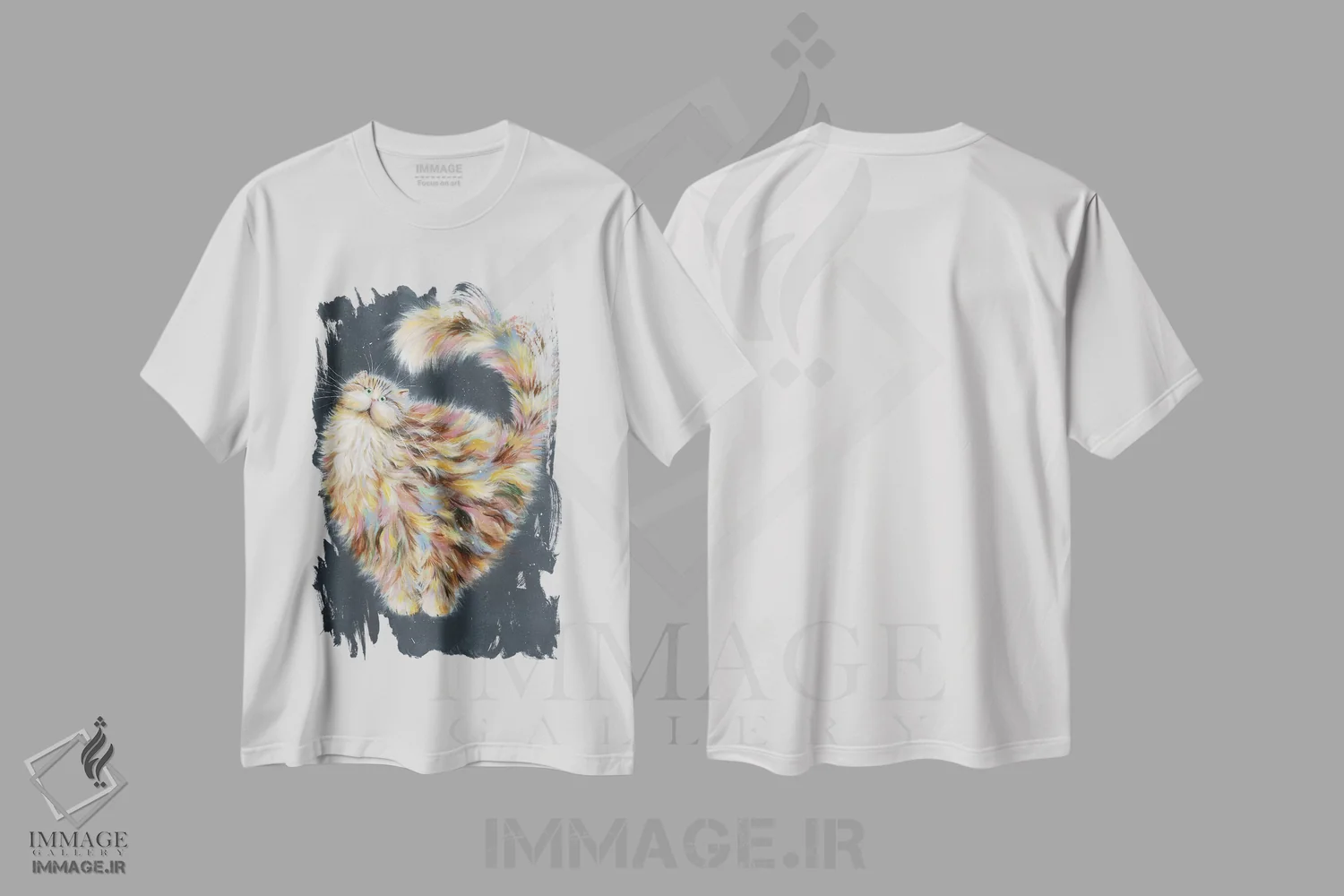 تیشرت سفید طرح دار پاتاپوفِت، دکور معاصر اثر کیم هاسکینز | immage.ir