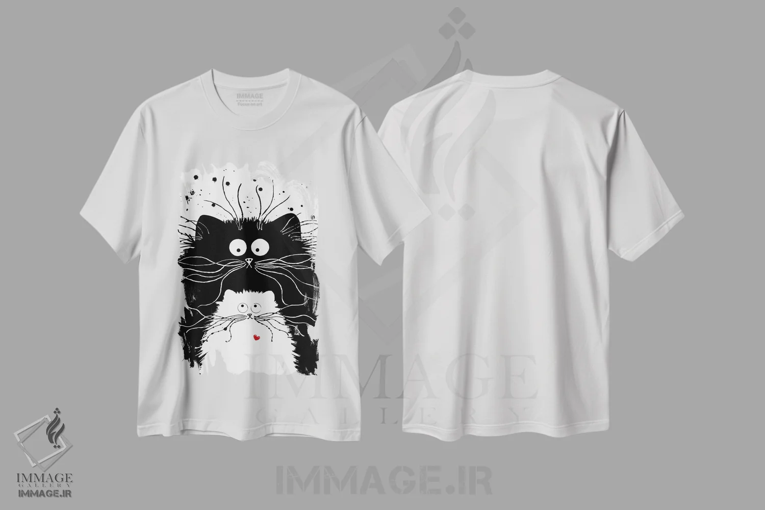 تیشرت سفید طرح دار تو پرفکت، تزئینی اثر کیم هاسکینز | immage.ir