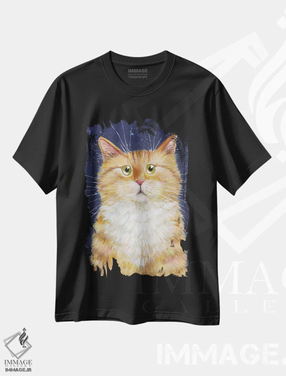 تیشرت مشکی طرح دار گریپر، دکور معاصر اثر کیم هاسکینز | فروشگاه ایماژ