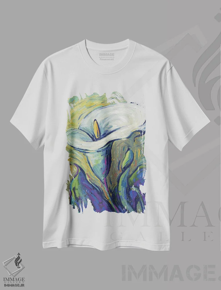 تیشرت سفید طرح دار کالا لیلی، دکور معاصر اثر کانی کیم | immage.ir