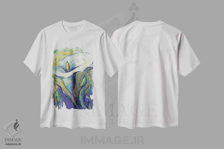تیشرت سفید طرح دار کالا لیلی، دکور معاصر اثر کانی کیم | immage.ir