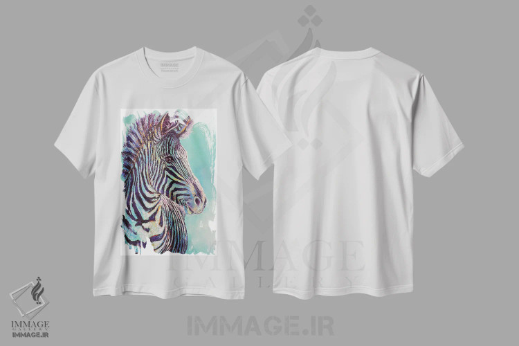 تیشرت سفید طرح دار دوستت دارم، هنر فاخر معاصر اثر کیمبرلی آدامز | فروشگاه ایماژ