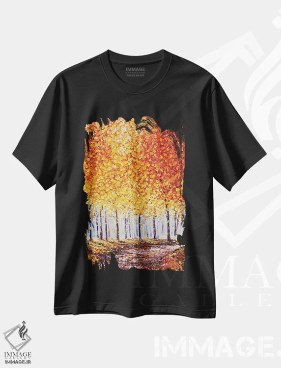 تیشرت مشکی طرح دار نخستین نور، دکور معاصر اثر کیمبرلی آدامز | immage.ir