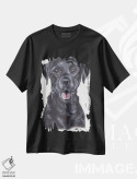 تیشرت مشکی طرح دار سگ لابرادور مشکی، تزئینی اثر هنر و طراحی KAK | immage.ir