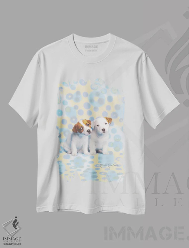 تیشرت سفید طرح دار جک و جیل، مدیوم اثر کیت کیمبرلین | فروشگاه ایماژ