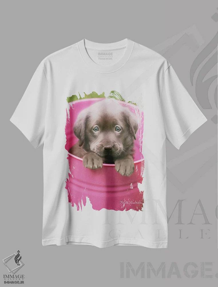 تیشرت سفید طرح دار پودینگ کاپ، مدیوم اثر کیت کیمبرلین | فروشگاه ایماژ