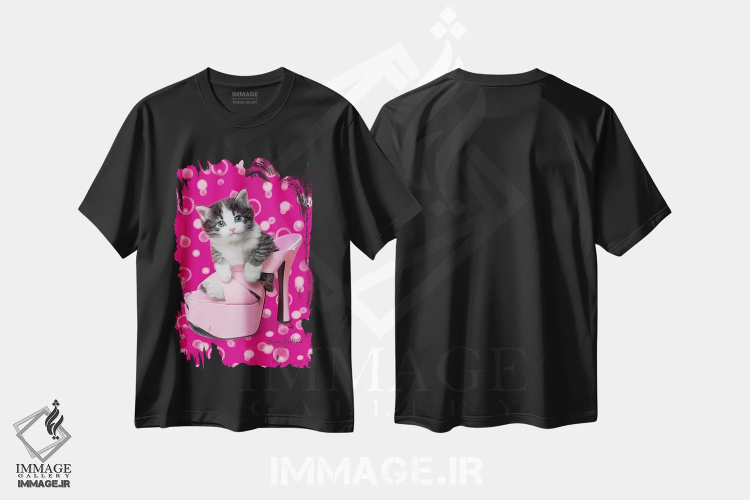 تیشرت مشکی طرح دار آیا این ها سایز دیگری دارند؟، مدیوم اثر کیت کیمبرلین | immage.ir