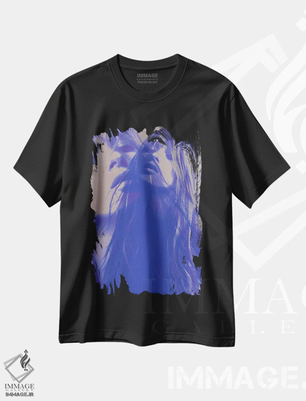 تیشرت مشکی طرح دار کیت مضاعف، هنر دیجیتال اثر کیکی سی لندن | فروشگاه ایماژ