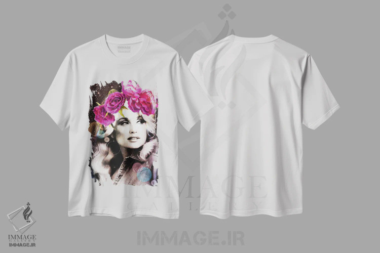 تیشرت سفید طرح دار دالی مقدس، تزئینی اثر کیکی سی لندن | فروشگاه ایماژ