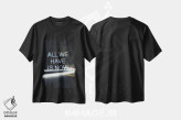 تیشرت مشکی طرح دار تمام چیزی که داریم همین حالاست، عکاسی ترکیبی اثر کیکی سی لندن | فروشگاه ایماژ