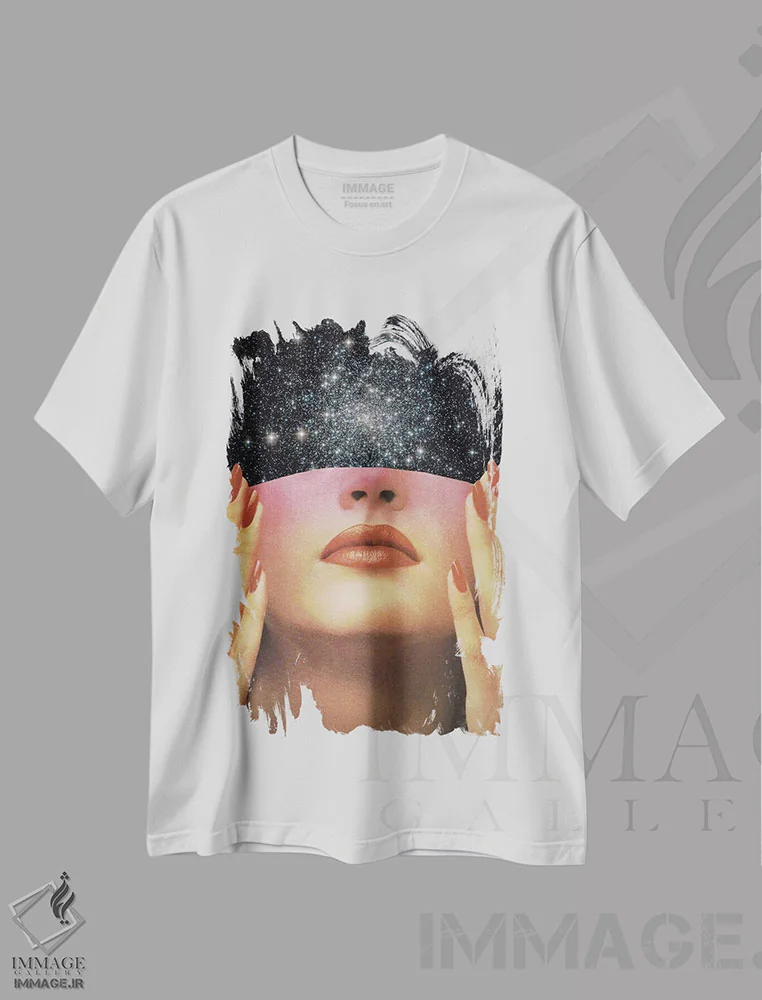 تیشرت سفید طرح دار پوشاندن، عکاسی ترکیبی اثر کیکی سی لندن | immage.ir