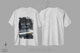 تیشرت سفید طرح دار تمام چیزی که داریم همین حالاست، عکاسی ترکیبی اثر کیکی سی لندن | immage.ir