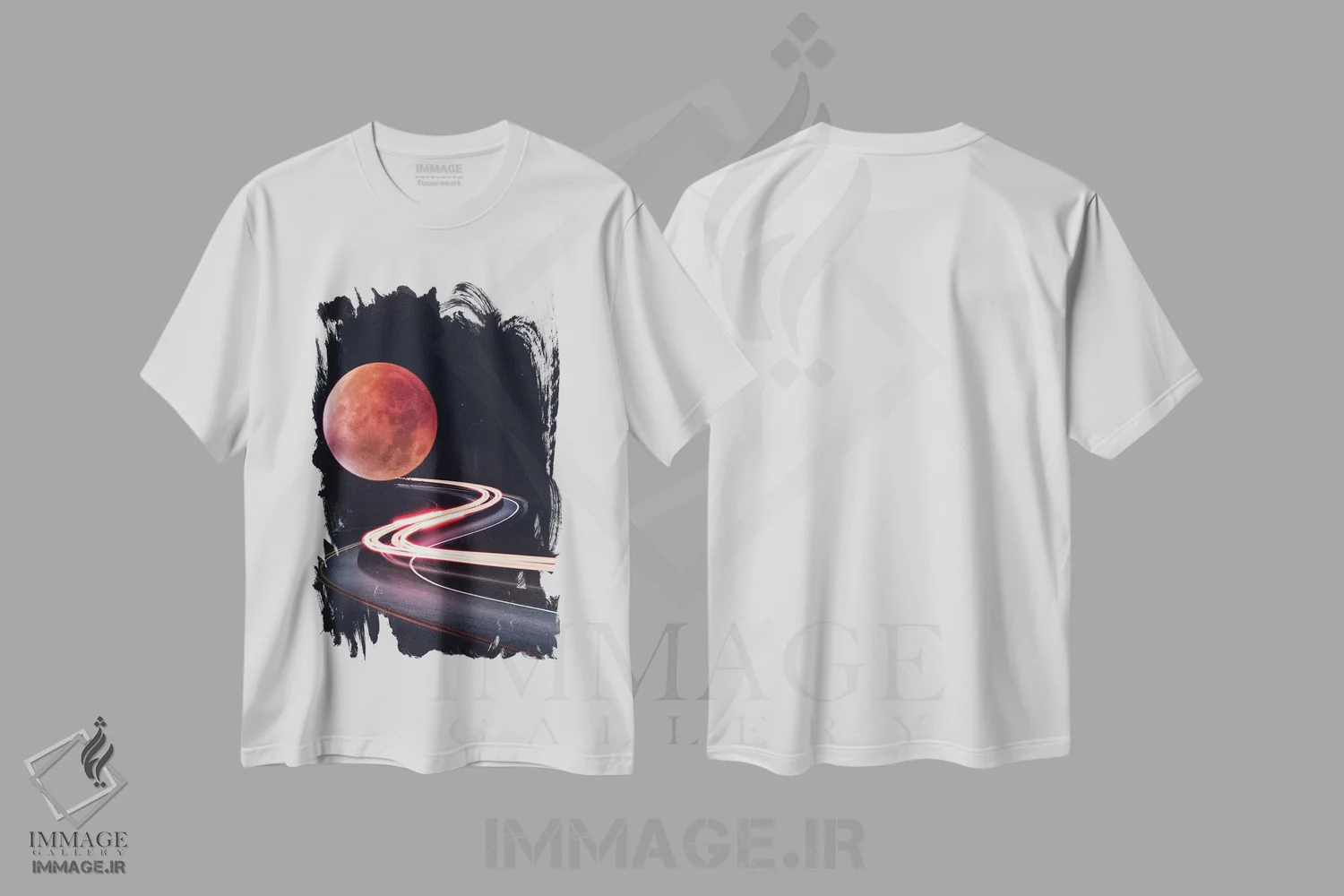 تیشرت سفید طرح دار راهت را پیدا کن، عکاسی ترکیبی اثر کیکی سی لندن | immage.ir