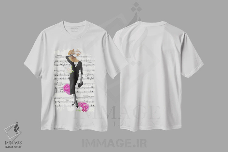 تیشرت سفید طرح دار اصلاً اهمیتی نمی دهم، عکاسی ترکیبی اثر کیکی سی لندن | فروشگاه ایماژ