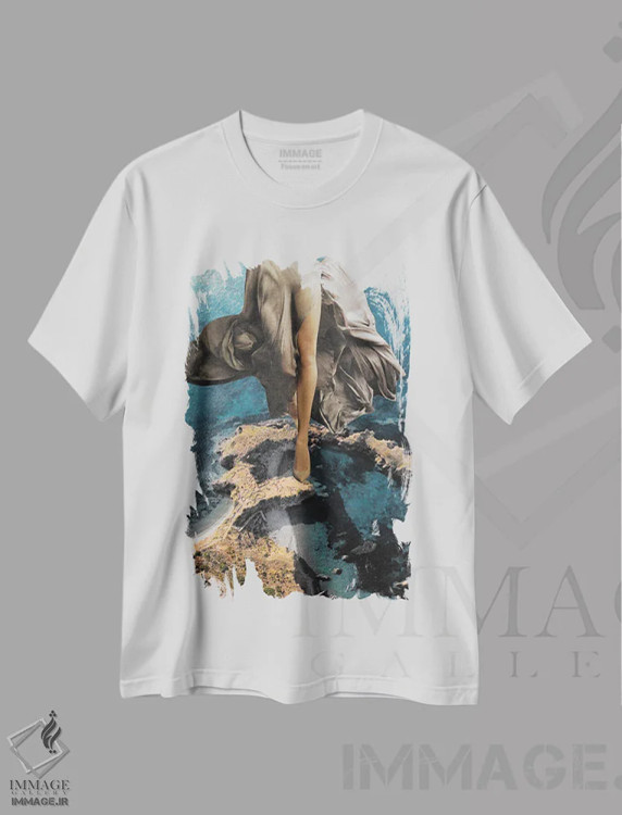 تیشرت سفید طرح دار جذاب باش، عکاسی ترکیبی اثر کیکی سی لندن | immage.ir