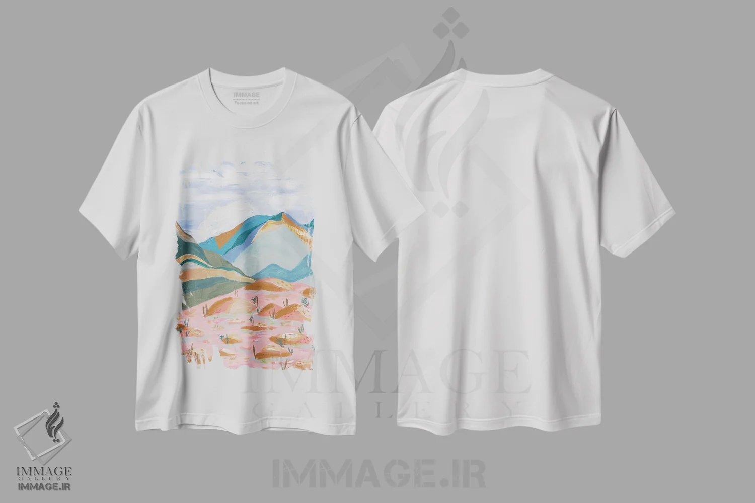 تیشرت سفید طرح دار سرشار از شادی، دکور بوهمی اثر کارتیکا پارامیتا | immage.ir