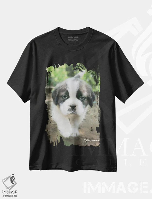 تیشرت مشکی طرح دار چارلی، مدیوم اثر کیت کیمبرلین | فروشگاه ایماژ