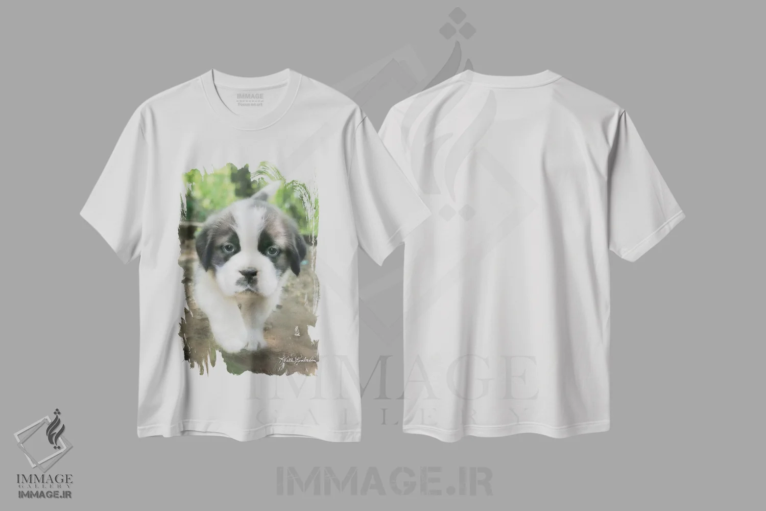 تیشرت سفید طرح دار چارلی، مدیوم اثر کیت کیمبرلین | immage.ir