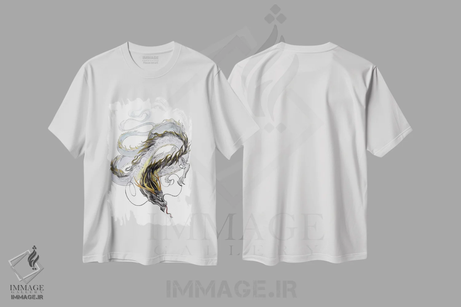 تیشرت سفید طرح دار اژدهای روح کهکشانی ۲، مدیوم اثر کتی لیپسکامب | immage.ir