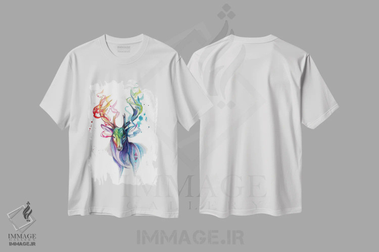 تیشرت سفید طرح دار شبح ۱، تزئینی اثر کتی لیپسکامب | immage.ir