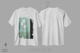 تیشرت سفید طرح دار نسیم آبی ۲، تزئینی اثر کارن لورنا پارکر | immage.ir