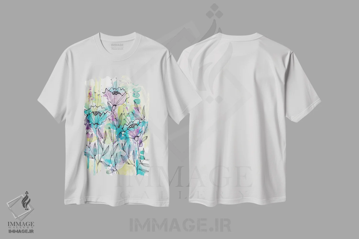 تیشرت سفید طرح دار زیبایی های گل ها، دکور معاصر اثر کرینلاکس | immage.ir