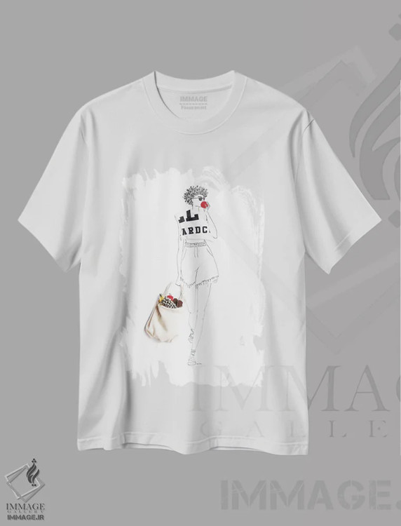 تیشرت سفید طرح دار زندگی پربار، هنر آمریکایی آفریقایی تبار اثر کِلی لوتهال | immage.ir