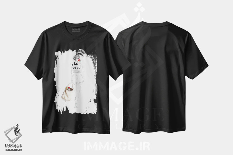 تیشرت مشکی طرح دار زندگی پربار، هنر آمریکایی آفریقایی تبار اثر کِلی لوتهال | فروشگاه ایماژ