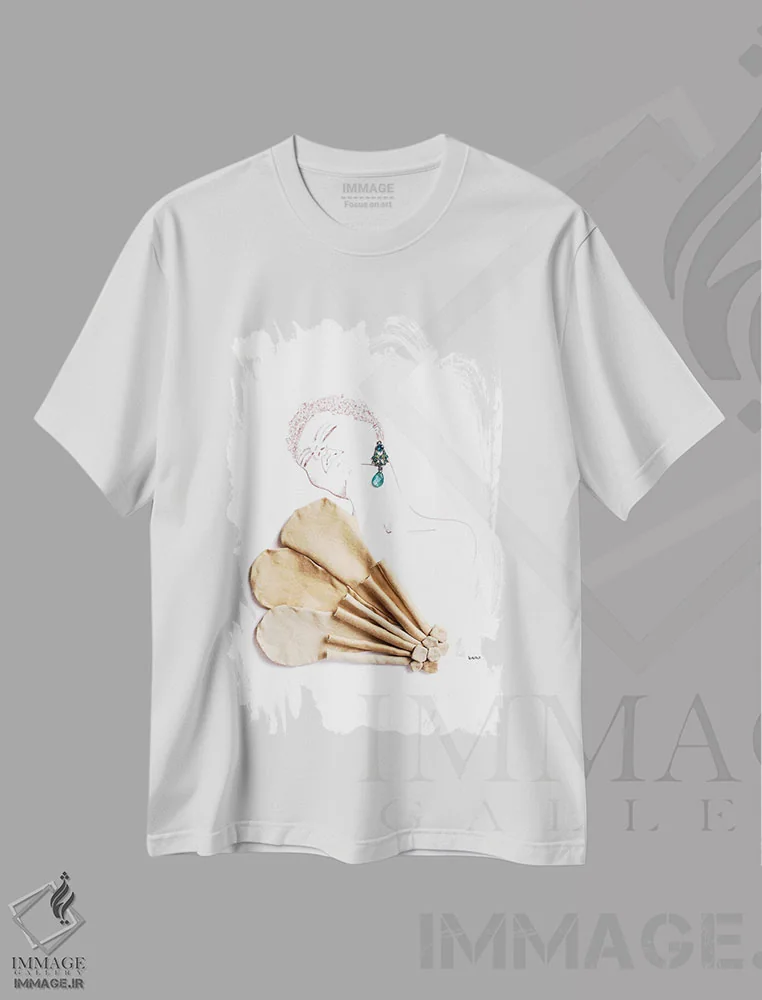 تیشرت سفید طرح دار هرگز تصورش را نمی کردم، هنر آمریکایی آفریقایی تبار اثر کِلی لوتهال | فروشگاه ایماژ