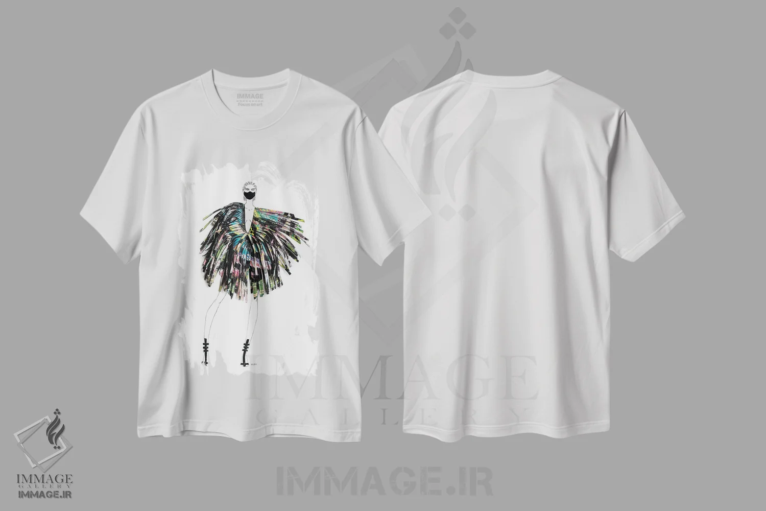 تیشرت سفید طرح دار او می تواند رهبری کند، هنر آمریکایی آفریقایی تبار اثر کِلی لوتهال | immage.ir