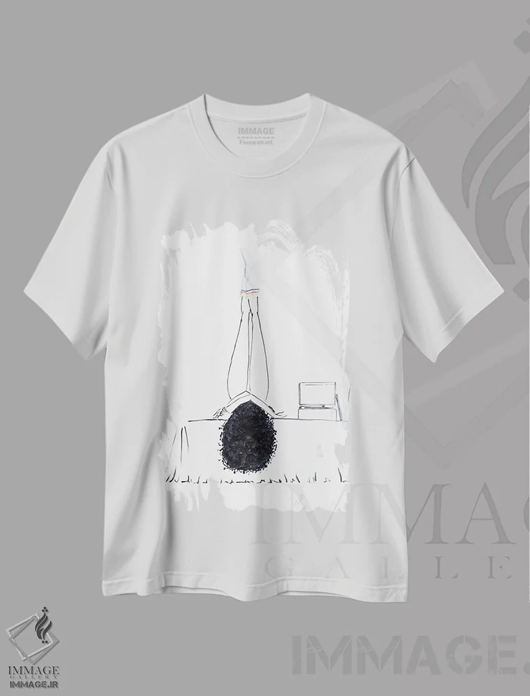 تیشرت سفید طرح دار سم زدایی، هنر آمریکایی آفریقایی تبار اثر کِلی لوتهال | فروشگاه ایماژ
