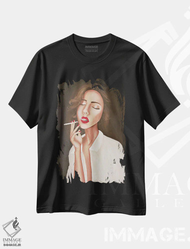 تیشرت مشکی طرح دار جولی فوما، مدیوم اثر کریستینا مالن | فروشگاه ایماژ