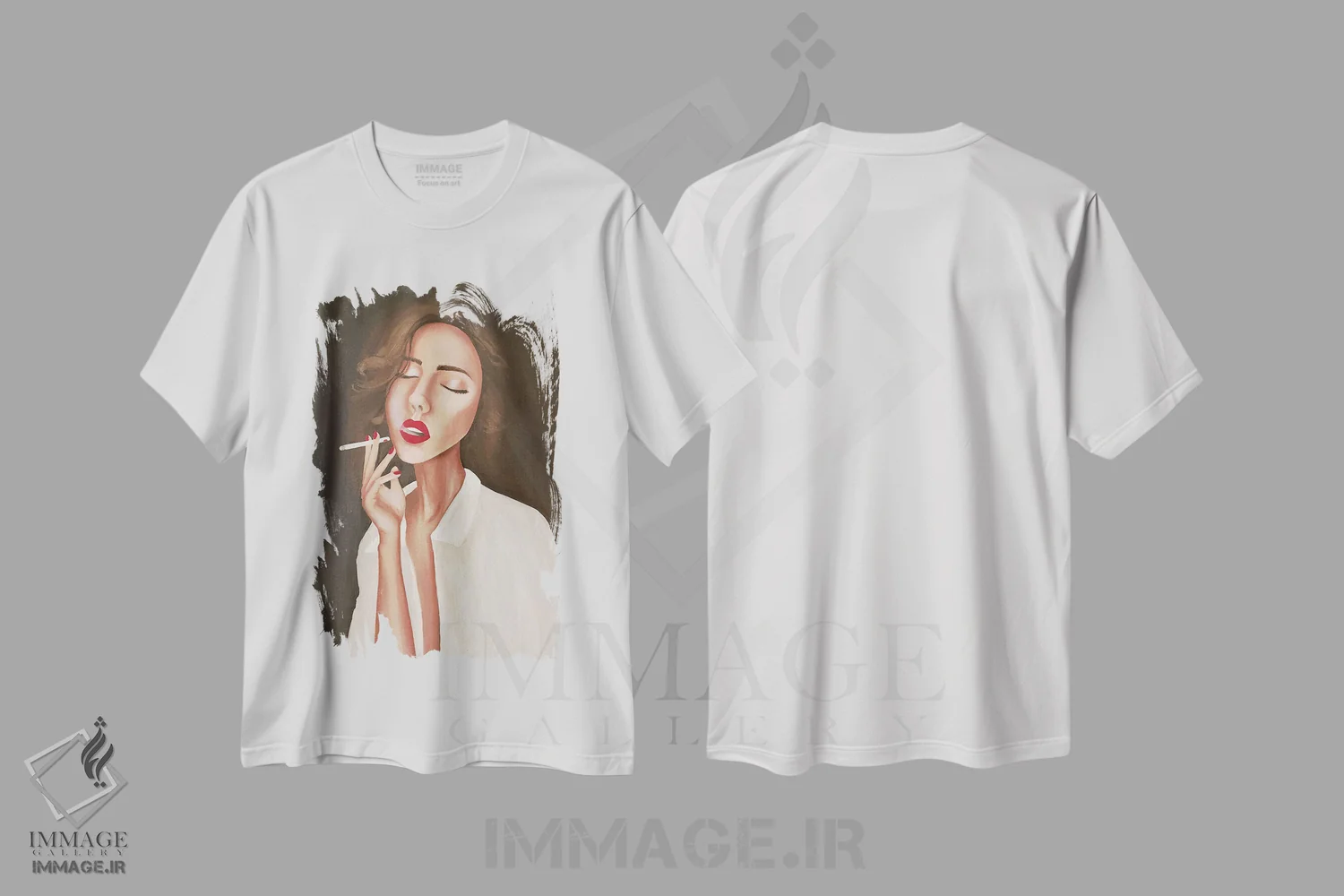 تیشرت سفید طرح دار جولی فوما، مدیوم اثر کریستینا مالن | immage.ir