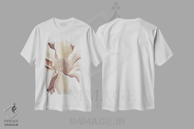تیشرت سفید طرح دار ماگنولیا، مدیوم اثر کریستینا مالن | فروشگاه ایماژ
