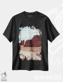 تیشرت مشکی طرح دار چشم انداز آریزونا، مدیوم اثر کارن منداو | فروشگاه ایماژ