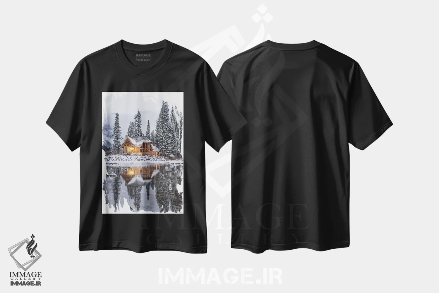 تیشرت مشکی طرح دار الاغ تزئین شده اثر کارن منداو | فروشگاه ایماژ