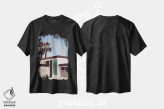 تیشرت مشکی طرح دار درب پام اسپرینگز، تزئینی اثر کارن منداو | فروشگاه ایماژ