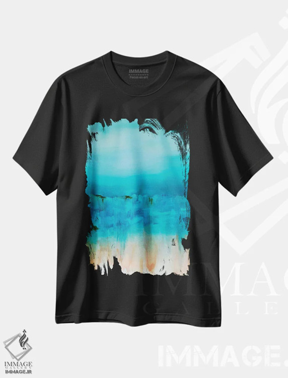 تیشرت مشکی طرح دار اوج گرفتن اثر کا آر موئر | فروشگاه ایماژ