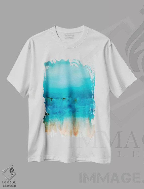 تیشرت سفید طرح دار اوج گرفتن اثر کا آر موئر | immage.ir