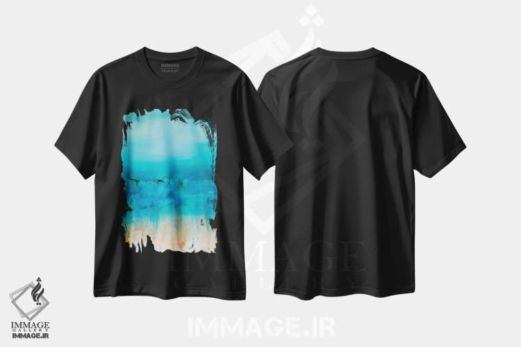 تیشرت مشکی طرح دار اوج گرفتن اثر کا آر موئر | فروشگاه ایماژ