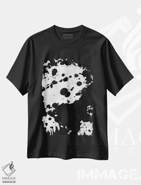 تیشرت مشکی طرح دار اثر پروانه ای ۲ اثر کندون کریشنز | فروشگاه ایماژ