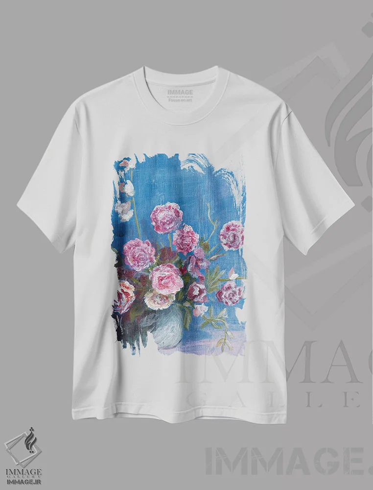 تیشرت سفید طرح دار عزیزم، سربلند باش، تزئینی اثر کندون کریشنز | فروشگاه ایماژ