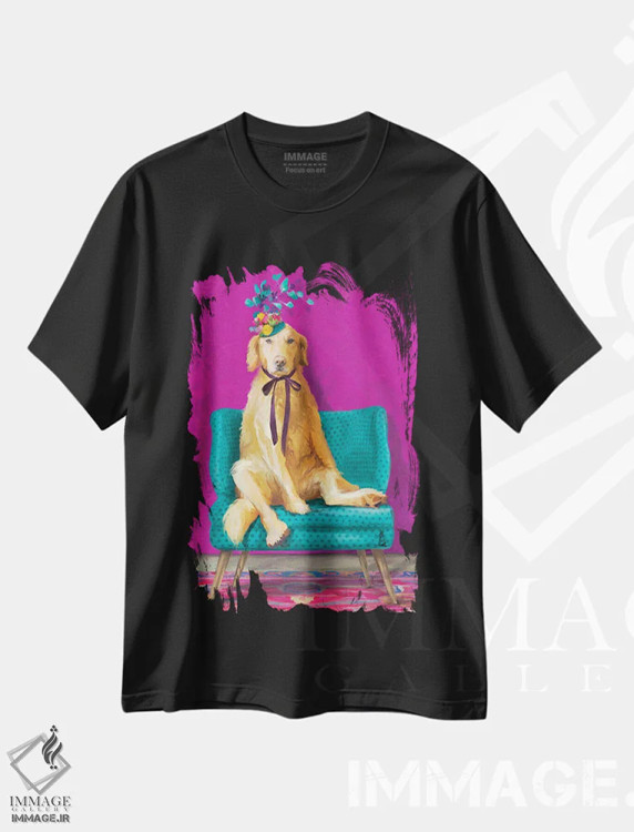 تیشرت مشکی طرح دار دوشس، هنر دیجیتال اثر کندون کریشنز | immage.ir