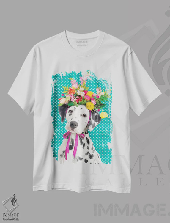 تیشرت سفید طرح دار پردیتا، دکور معاصر اثر کندون کریشنز | فروشگاه ایماژ