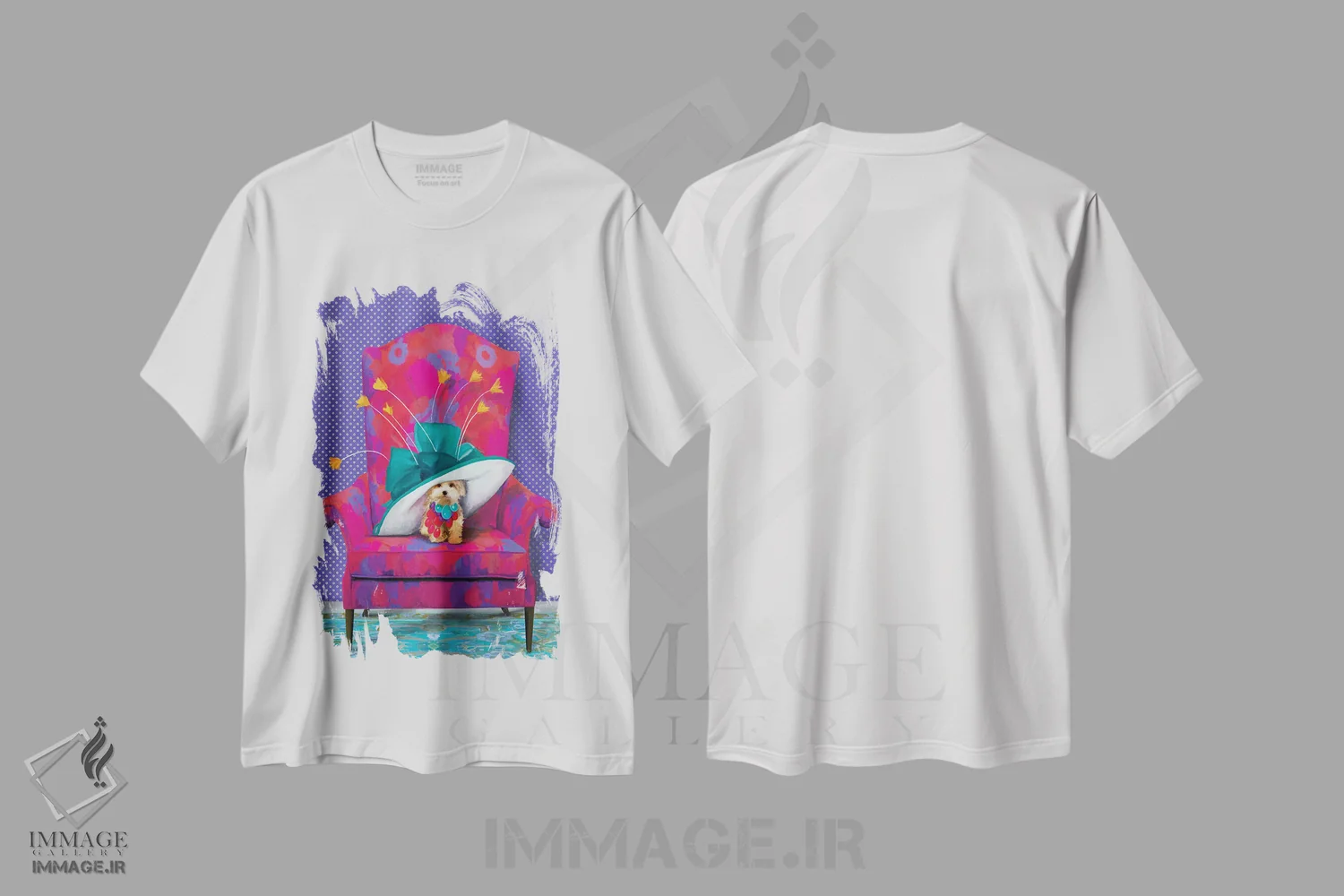 تیشرت سفید طرح دار گل زرد، دکور معاصر اثر کندون کریشنز | immage.ir