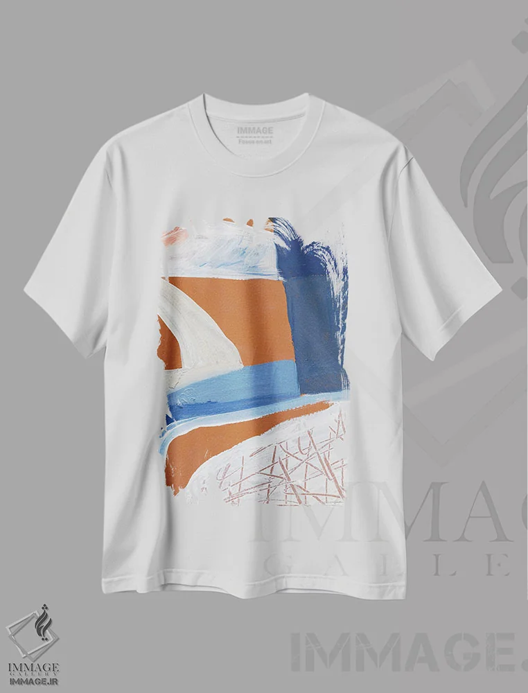 تیشرت سفید طرح دار سرسره ها و نردبان ها اثر کندون کریشنز | immage.ir
